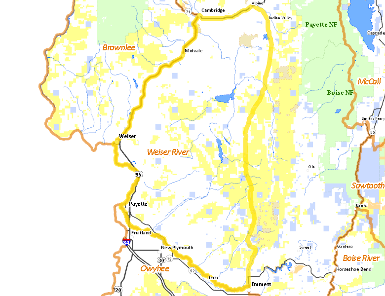 Map of Hunt Area