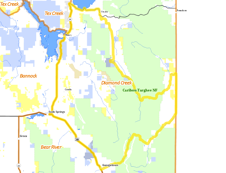Map of Hunt Area
