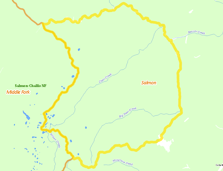Map of Hunt Area