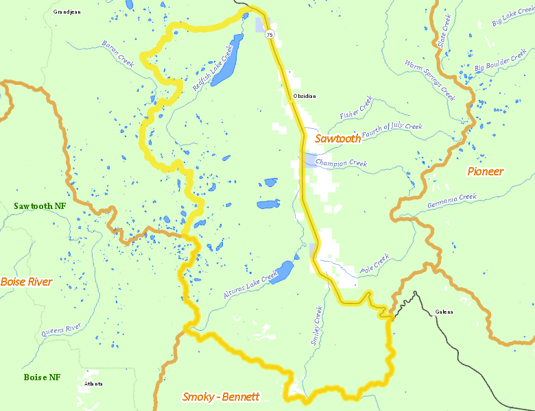 Map of Hunt Area