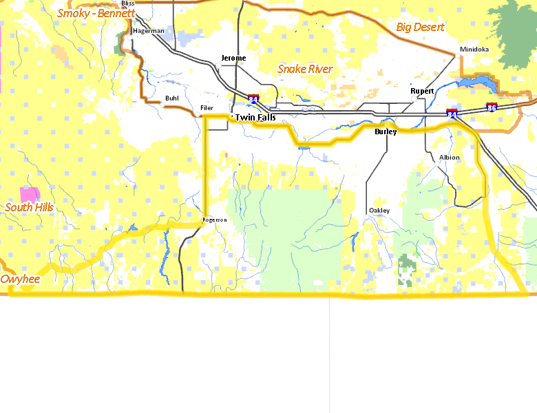 Map of Hunt Area