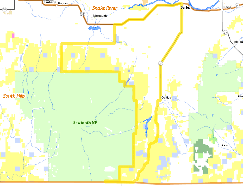 Map of Hunt Area