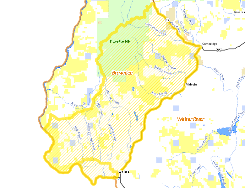 Map of Hunt Area
