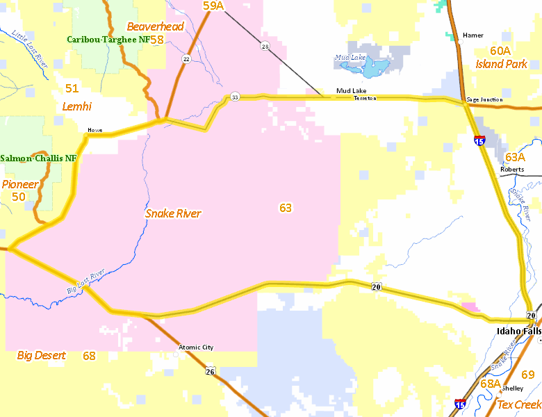 Map of Hunt Area