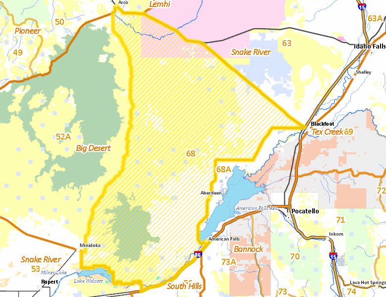 Map of Hunt Area