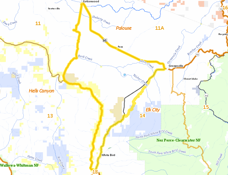 Map of Hunt Area