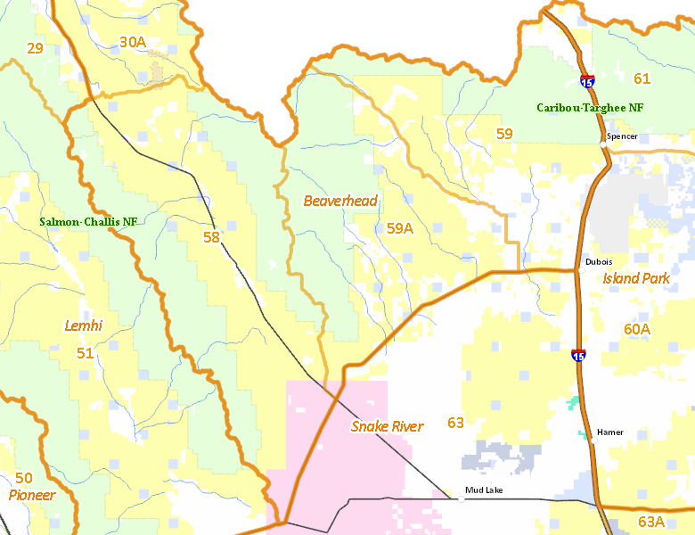 Map of Hunt Area