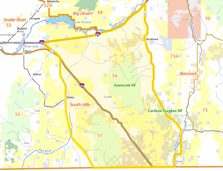 Map of Hunt Area