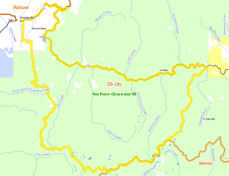 Map of Hunt Area