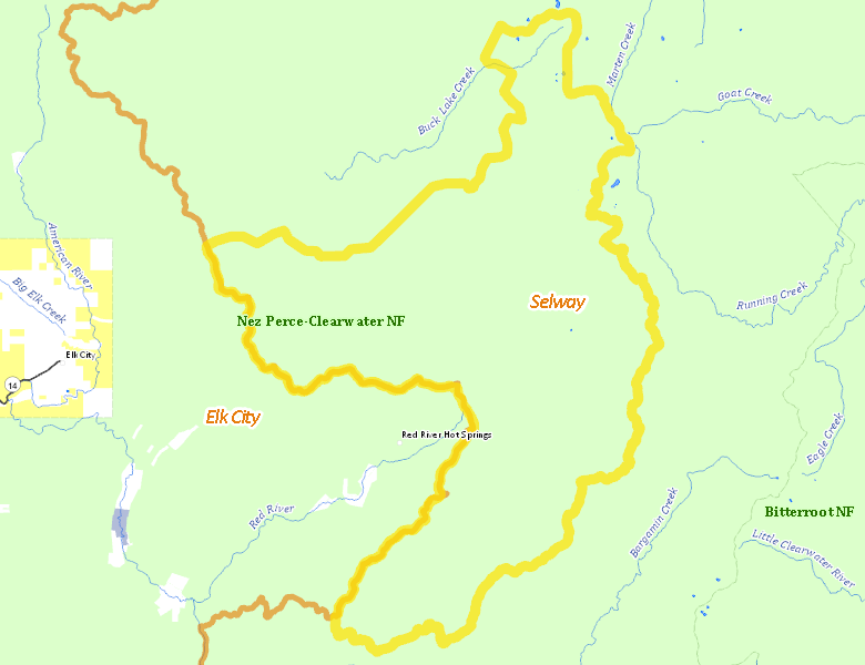 Map of Hunt Area