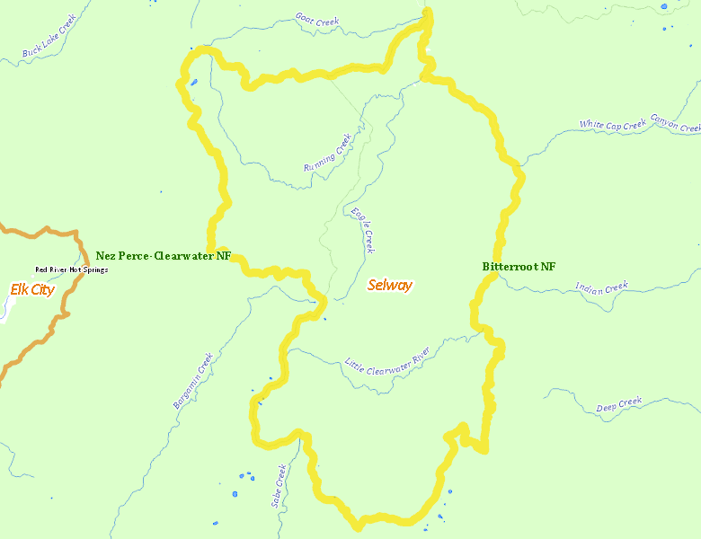Map of Hunt Area