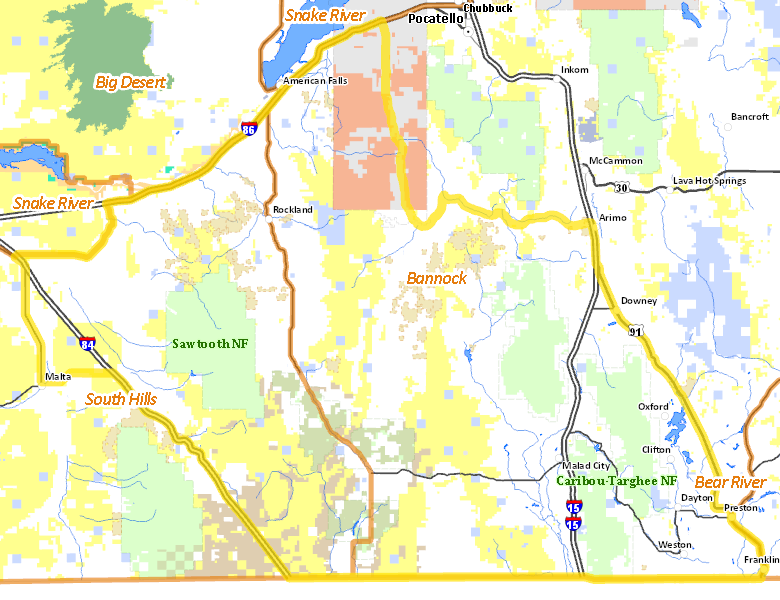 Map of Hunt Area