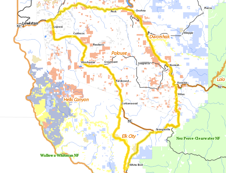Map of Hunt Area